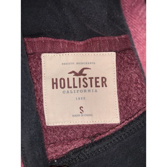 HOLLISTER California 1922 Burgundy Hoodie Men’s Small - Picture 3 of 4
